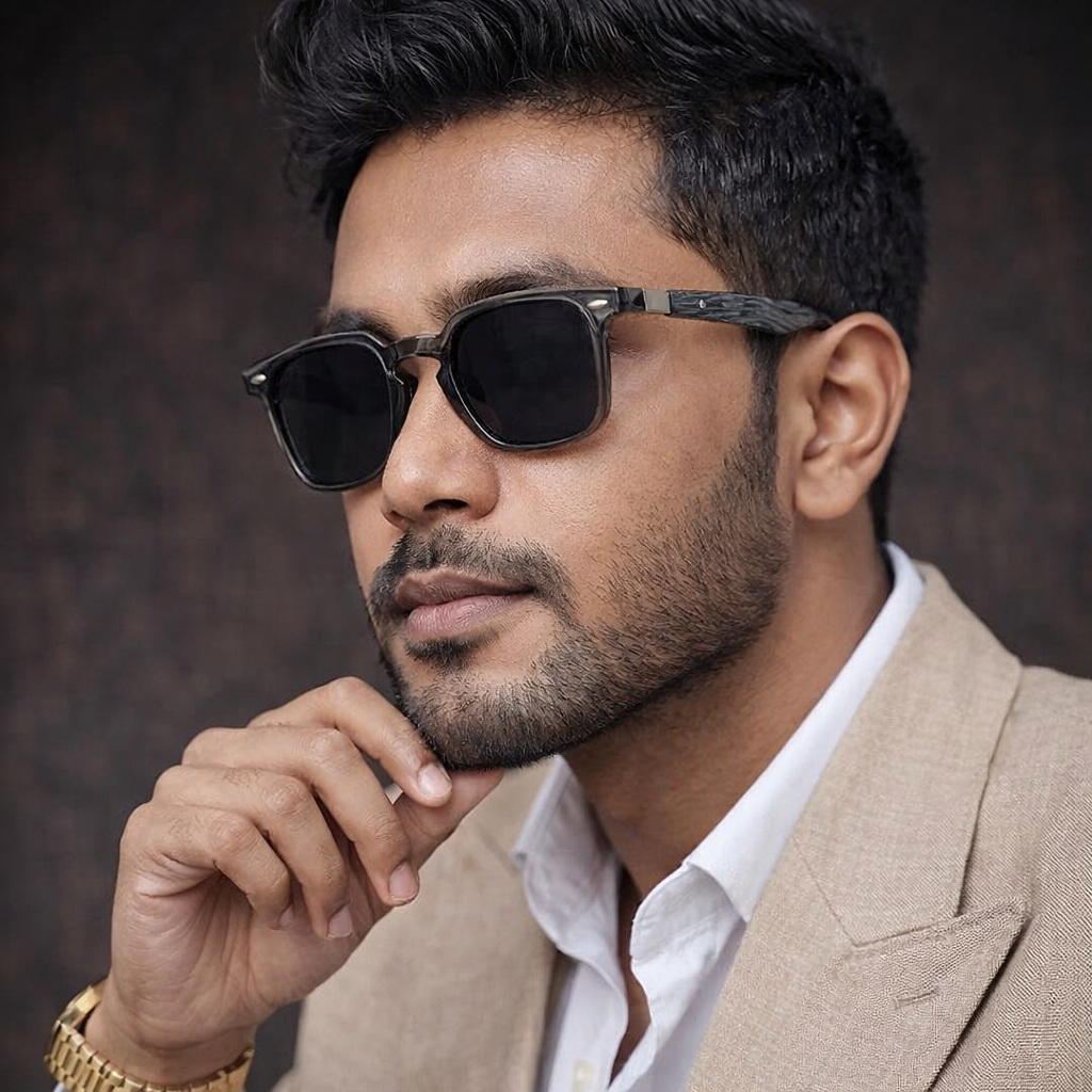 Wooden Sunglass Black 02