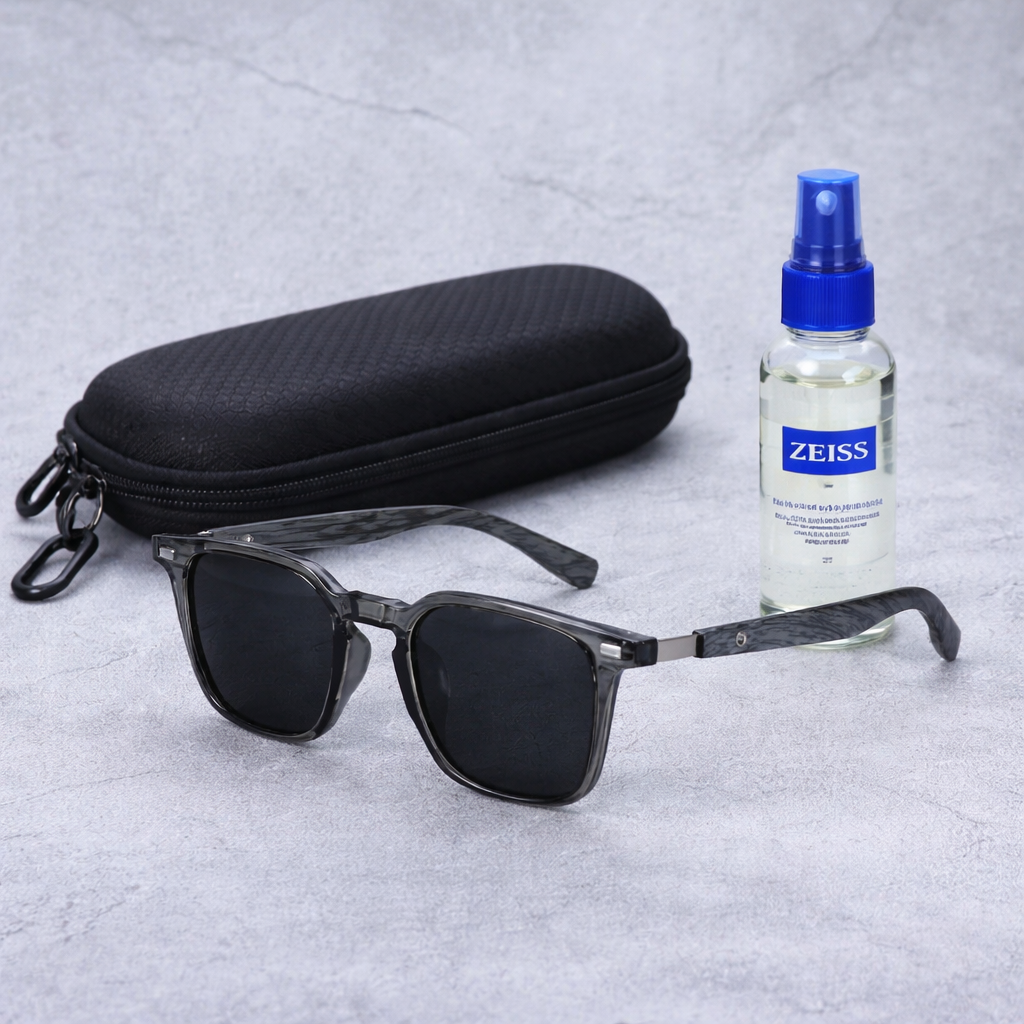 Wooden Sunglass Black 02