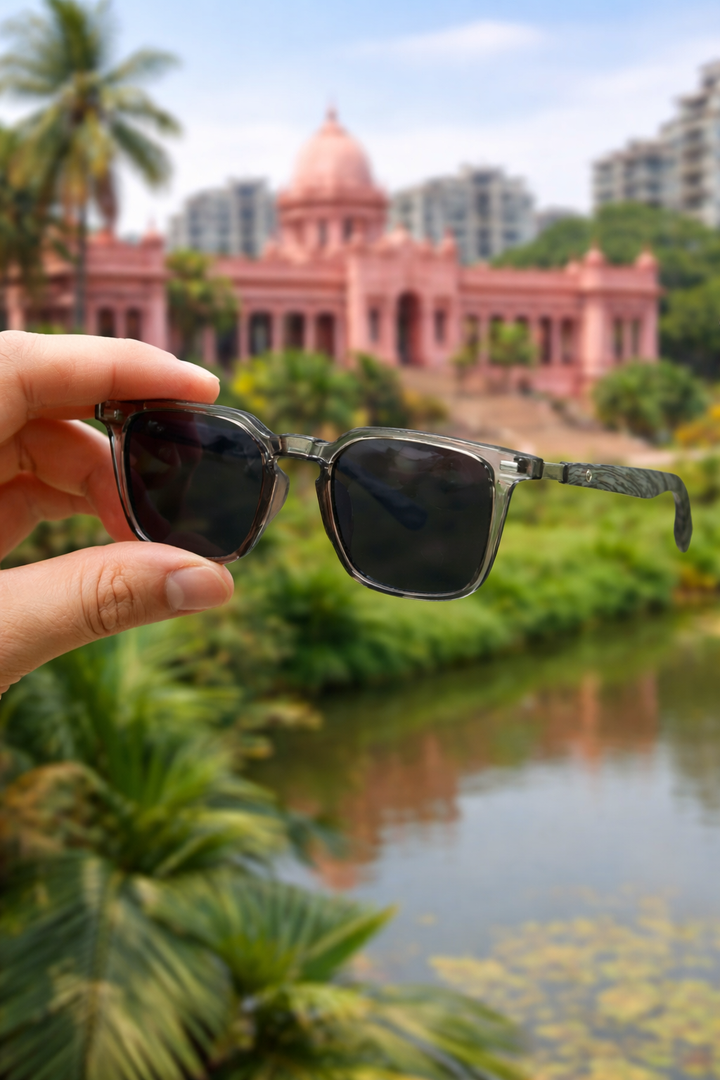 Wooden Sunglass Black 02