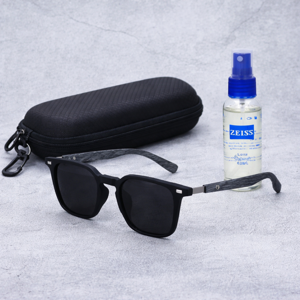 Wooden Sunglass Black 01