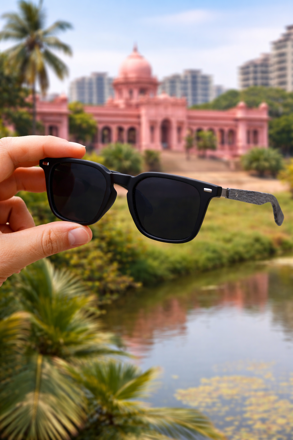 Wooden Sunglass Black 01
